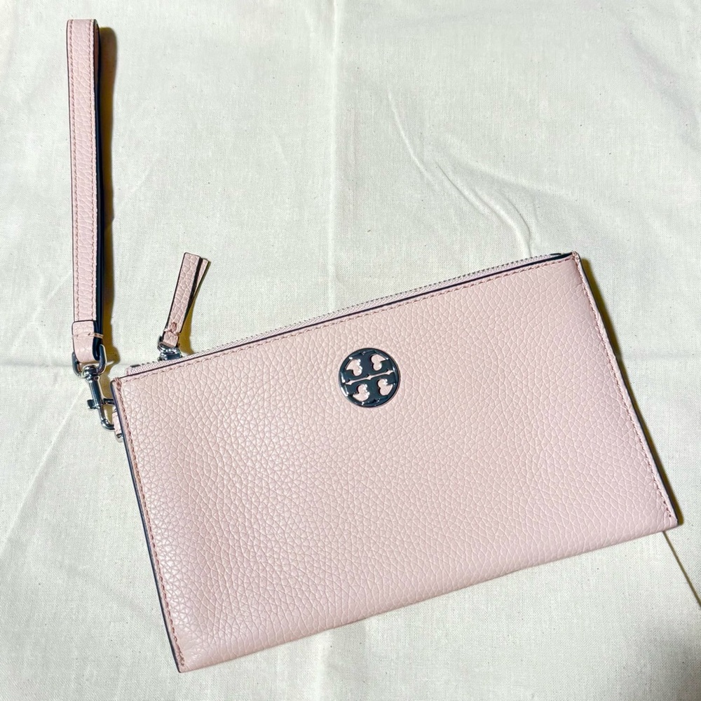 Tory Burch Leather Wristlet